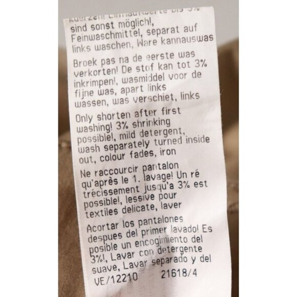 Cambio Women's Size 10 Beige Kelsey Pant Cropped Cotton Slim Cuffed Trouser $280 - Picture 6 of 9